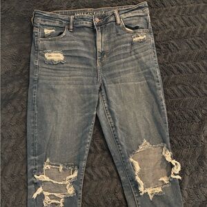 American Eagle Outfitters Ripped Denim Skinny Jeans